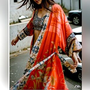 Cotton, one size fits all, long length Kimono’s. One for $20 or two for one $30